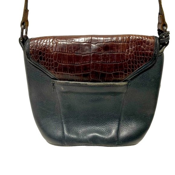 Vintage Brighton Stamped Leather Crossbody Bag - Picture 5 of 8